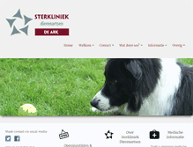 Tablet Screenshot of dierenkliniekdeark.nl